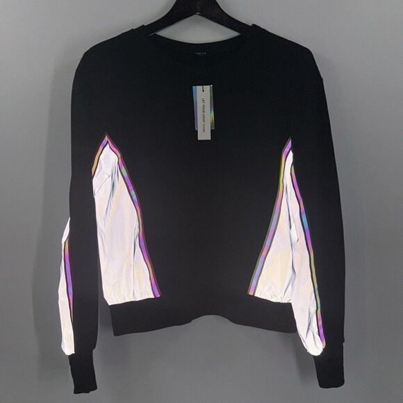 Terez Glow Gear Neon Reflective Sweatshirt Medium New - Picture 5 of 10